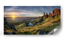 Amanecer dorado en Old Man Storr - Christian Schweiger | Cuadro decorativo de Canvas Lab