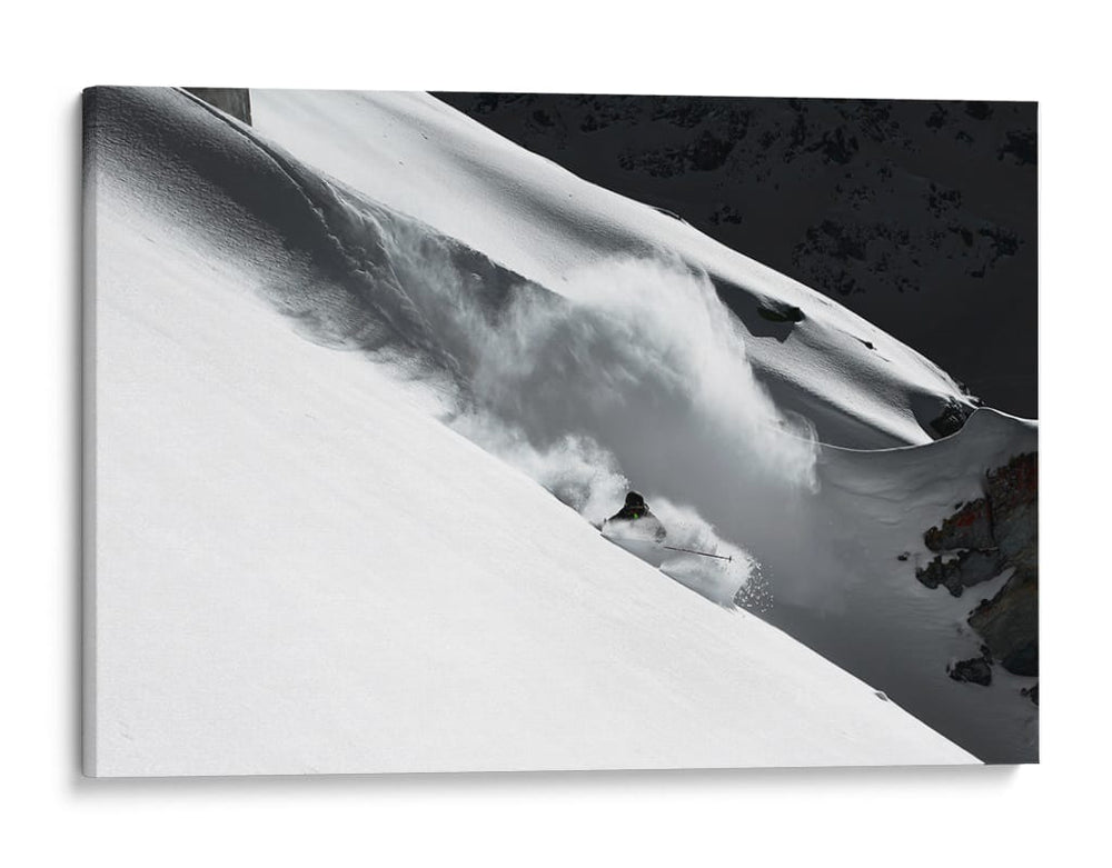 Acción de esquí en nieve polvo - Jakob Sanne | Cuadro decorativo de Canvas Lab