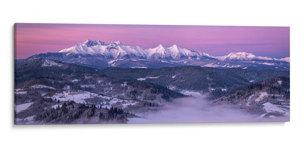 Amanecer de la Montaña Púrpura - Krzysztof Mierzejewski | Cuadro decorativo de Canvas Lab