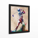 Acción vibrante de un golfista - Justyna Jaszke | Cuadro decorativo de Canvas Lab