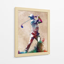 Acción vibrante de un golfista - Justyna Jaszke | Cuadro decorativo de Canvas Lab