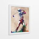 Acción vibrante de un golfista - Justyna Jaszke | Cuadro decorativo de Canvas Lab