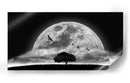 Árbol solitario bajo la luna - NASSER OSMAN | Cuadro decorativo de Canvas Lab