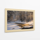 Arroyo invernal dorado - Robin Eriksson | Cuadro decorativo de Canvas Lab