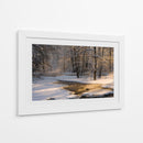 Arroyo invernal dorado - Robin Eriksson | Cuadro decorativo de Canvas Lab