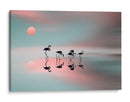 Atardecer de ensueño con flamencos - Natalia | Cuadro decorativo de Canvas Lab