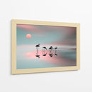 Atardecer de ensueño con flamencos - Natalia | Cuadro decorativo de Canvas Lab