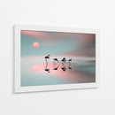 Atardecer de ensueño con flamencos - Natalia | Cuadro decorativo de Canvas Lab