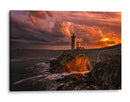 Atardecer tormentoso en el faro - Denis | Cuadro decorativo de Canvas Lab