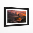 Atardecer tormentoso en el faro - Denis | Cuadro decorativo de Canvas Lab