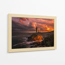Atardecer tormentoso en el faro - Denis | Cuadro decorativo de Canvas Lab