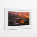 Atardecer tormentoso en el faro - Denis | Cuadro decorativo de Canvas Lab