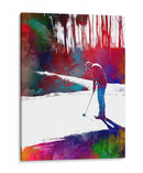 Arte deportivo de un jugador de golf - Justyna Jaszke | Cuadro decorativo de Canvas Lab