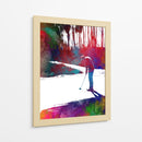Arte deportivo de un jugador de golf - Justyna Jaszke | Cuadro decorativo de Canvas Lab