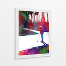 Arte deportivo de un jugador de golf - Justyna Jaszke | Cuadro decorativo de Canvas Lab