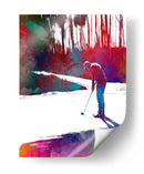 Arte deportivo de un jugador de golf - Justyna Jaszke | Cuadro decorativo de Canvas Lab