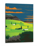 Campo de golf al atardecer - Nicholas | Cuadro decorativo de Canvas Lab