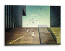 Chicas en escaleras modernas - Dennis Mohrmann | Cuadro decorativo de Canvas Lab