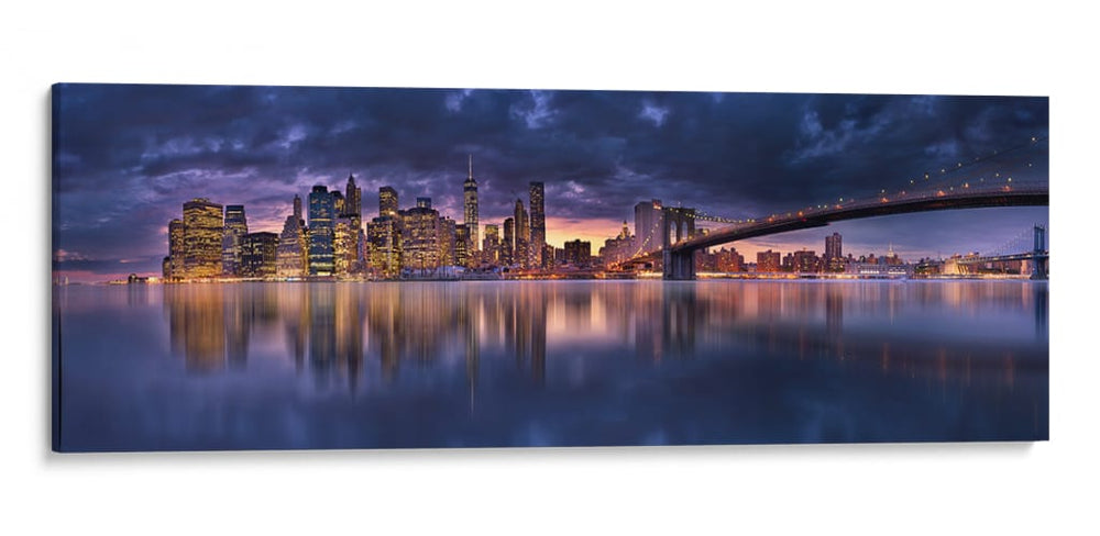 Crepúsculo en la ciudad de Nueva York - menghuailin | Cuadro decorativo de Canvas Lab