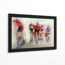 Ciclistas a toda velocidad se ven borrosos - Lou Urlings | Cuadro decorativo de Canvas Lab