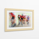 Ciclistas a toda velocidad se ven borrosos - Lou Urlings | Cuadro decorativo de Canvas Lab