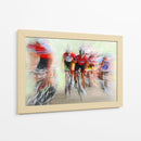 Ciclistas a toda velocidad se ven borrosos - Lou Urlings | Cuadro decorativo de Canvas Lab