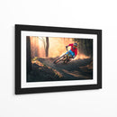 Ciclista de montaña en la hora dorada - Sandi Bertoncelj | Cuadro decorativo de Canvas Lab