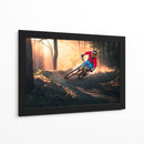 Ciclista de montaña en la hora dorada - Sandi Bertoncelj | Cuadro decorativo de Canvas Lab