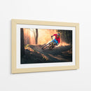 Ciclista de montaña en la hora dorada - Sandi Bertoncelj | Cuadro decorativo de Canvas Lab