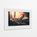 Ciclista de montaña en la hora dorada - Sandi Bertoncelj | Cuadro decorativo de Canvas Lab