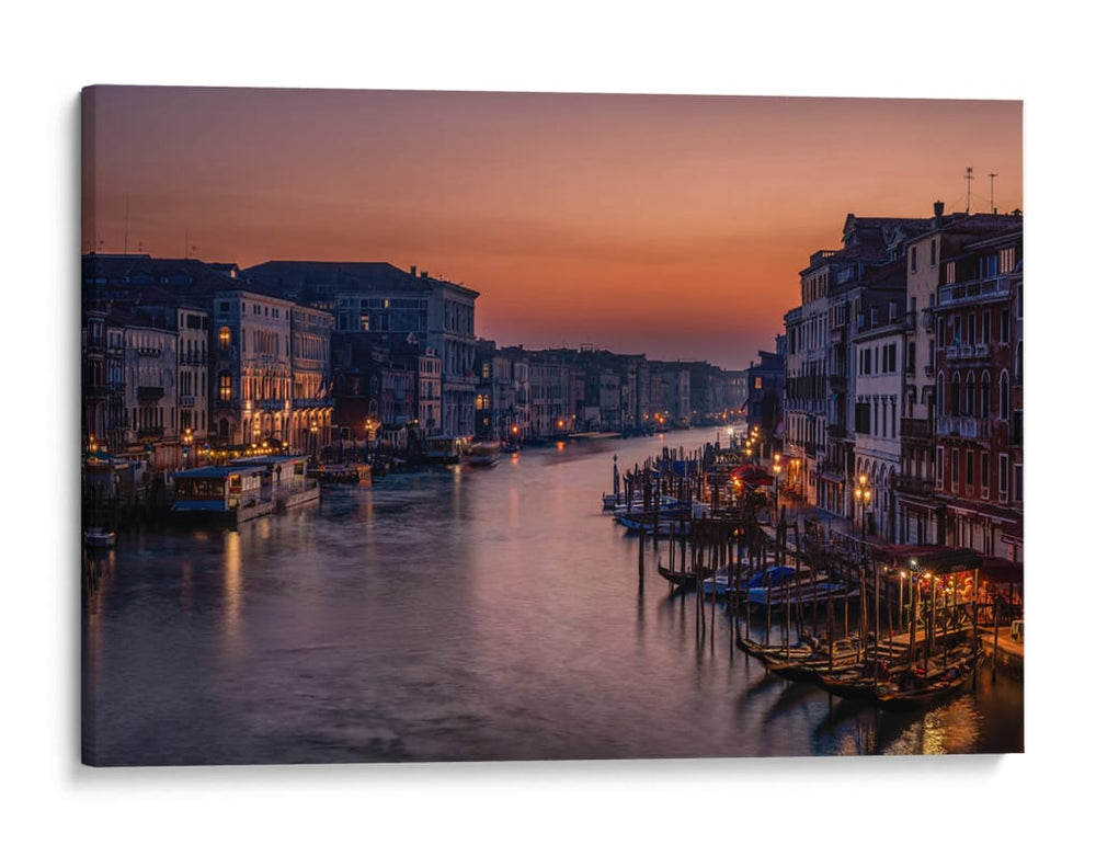 Crepúsculo en el Gran Canal de Venecia - Karen Deakin | Cuadro decorativo de Canvas Lab