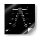 Cuerdas abstractas de guitarra - Kim Lennert Simonsen | Cuadro decorativo de Canvas Lab