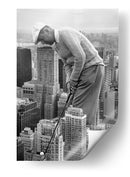Ciudad de golfistas gigantes - Marja van den | Cuadro decorativo de Canvas Lab