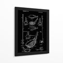 Dibujo de patente de palo de golf - Andreas Magnusson | Cuadro decorativo de Canvas Lab