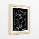 Dibujo de patente de palo de golf - Andreas Magnusson | Cuadro decorativo de Canvas Lab
