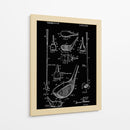 Dibujo de patente de palo de golf - Andreas Magnusson | Cuadro decorativo de Canvas Lab