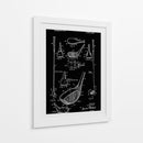 Dibujo de patente de palo de golf - Andreas Magnusson | Cuadro decorativo de Canvas Lab