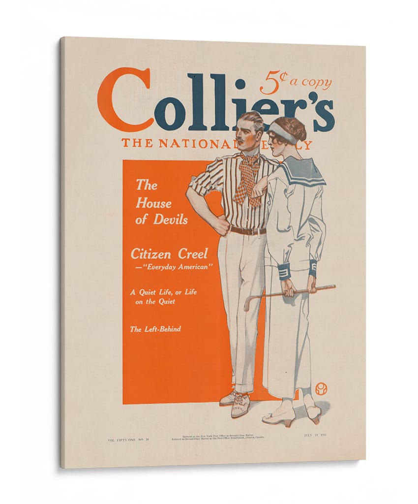 Collier's The National. The House of Devils - Edward Penfield | Cuadro decorativo de Canvas Lab