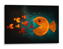 Fantasía del pez naranja - Aida Ianeva | Cuadro decorativo de Canvas Lab