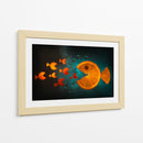 Fantasía del pez naranja - Aida Ianeva | Cuadro decorativo de Canvas Lab