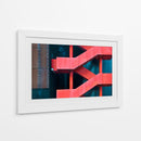 Escalera de color rojo vibrante - Linda Wride | Cuadro decorativo de Canvas Lab