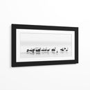 Flamencos elegantes vadeando - Joan Gil Raga | Cuadro decorativo de Canvas Lab