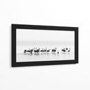Flamencos elegantes vadeando - Joan Gil Raga | Cuadro decorativo de Canvas Lab