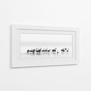 Flamencos elegantes vadeando - Joan Gil Raga | Cuadro decorativo de Canvas Lab