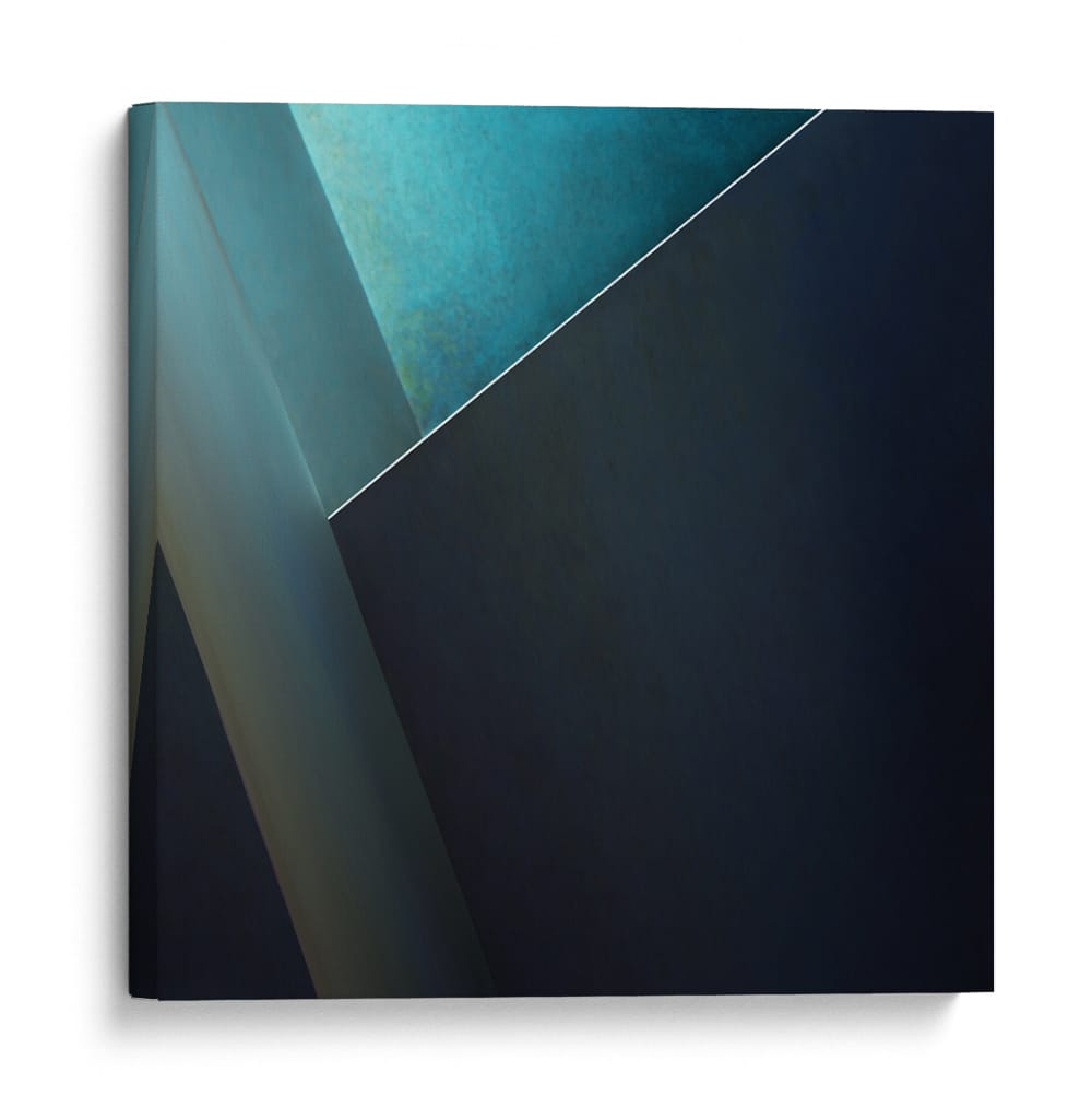 Geometría azul profundo - Gilbert Claes | Cuadro decorativo de Canvas Lab