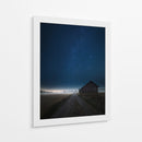 Granero bajo la noche estrellada - Mika Suutari | Cuadro decorativo de Canvas Lab