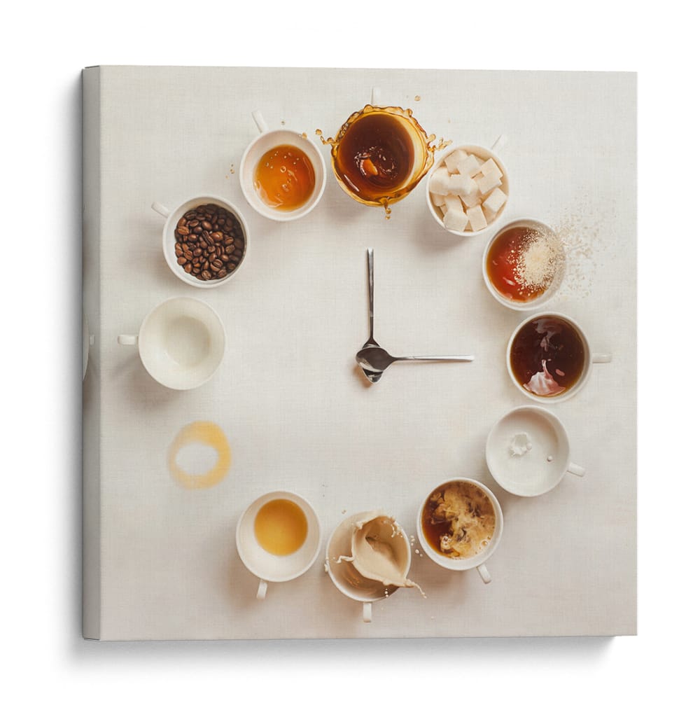 Hora del reloj del café - Dina Belenko | Cuadro decorativo de Canvas Lab