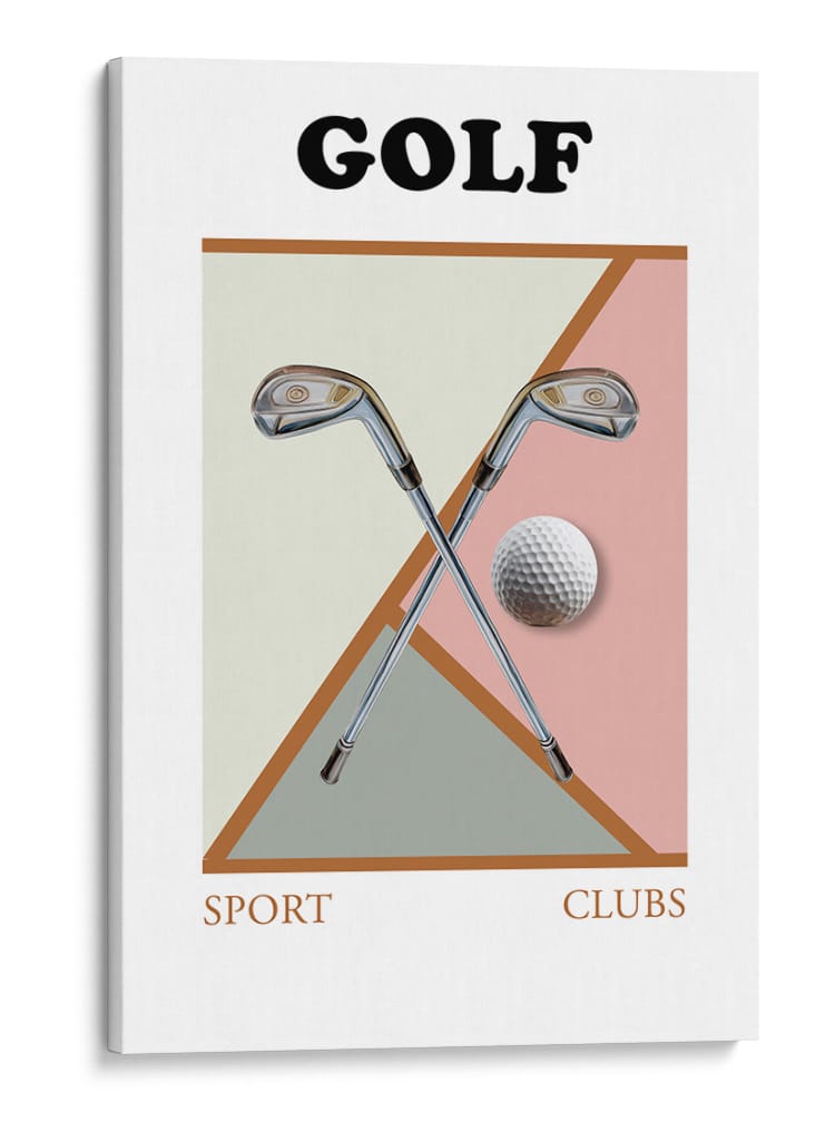 Geometría moderna del golf - Rafal Kulik | Cuadro decorativo de Canvas Lab