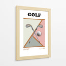 Geometría moderna del golf - Rafal Kulik | Cuadro decorativo de Canvas Lab