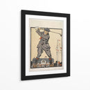 Hombre haciendo un swing con un palo de golf (1915) - Edward Penfield | Cuadro decorativo de Canvas Lab